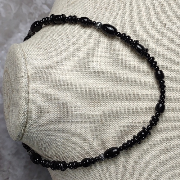 Carolyn Pollack Relios Black Onyx Necklace w/Enhancer Pendant - Picture 4 of 11